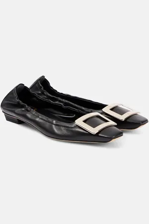 Roger Vivier Belle Vivier leather ballet flats