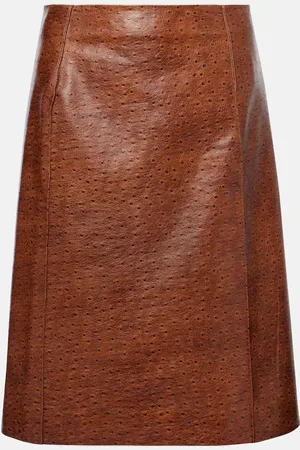 JACQUES WEI Leather miniskirt
