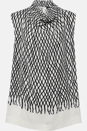 Proenza Schouler Valerie printed crepe top