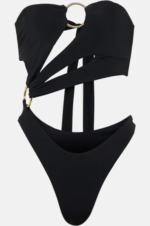 Louisa Ballou Strapless cutout swimsuit
