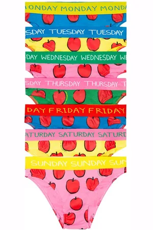 Stella McCartney Set of 7 printed cotton briefs