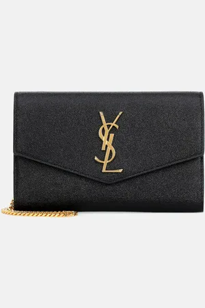 Saint Laurent Uptown leather wallet on chain