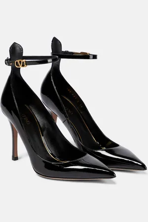 VALENTINO GARAVANI Tan-Go patent leather pumps