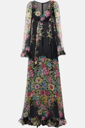 Etro Floral silk chiffon gown