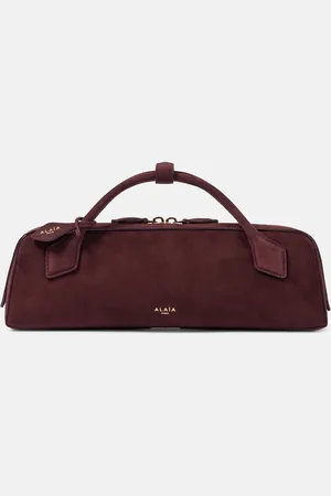 Alaïa Le Teckel suede clutch