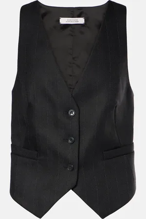 Dorothee Schumacher Modern Sophistication pinstripe wool vest