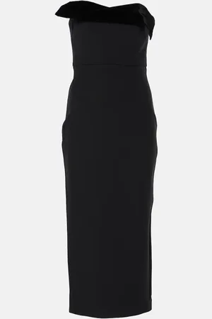 Roland Mouret Crepe bustier dress