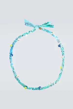 Alanui Bandana necklace with beads and shells