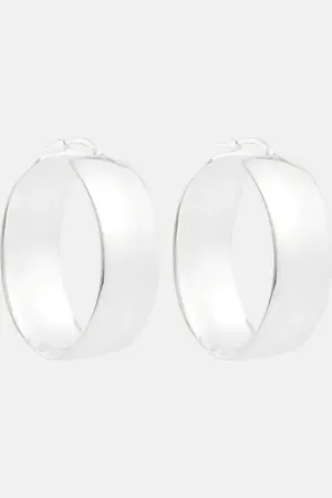 Jil Sander Toned hoop earrings