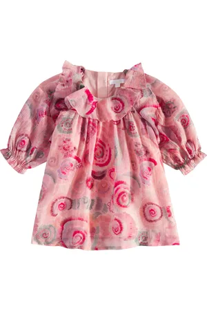 Chloé Baby ruffled floral wool dress