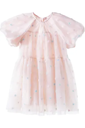 Petite Amalie Rosebud tulle dress