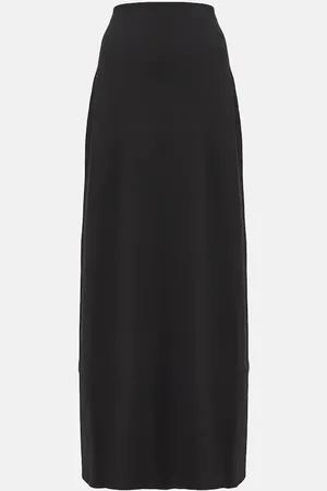 The Row Daffodil wool-blend crepe maxi skirt