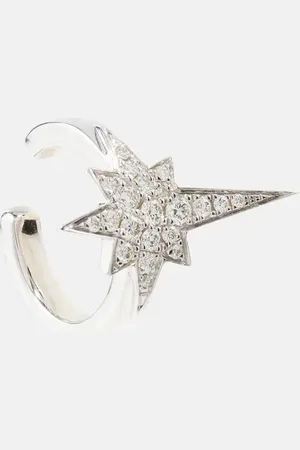 Robinson Pelham North Star 14kt white gold ear cuffs with diamonds