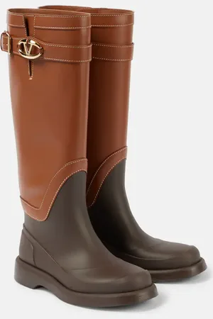 VALENTINO GARAVANI VLogo Bold leather knee-high boots