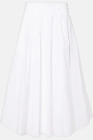 Dorothee Schumacher Poplin Power cotton-blend midi skirt