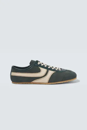 DRIES VAN NOTEN Suede and leather sneakers