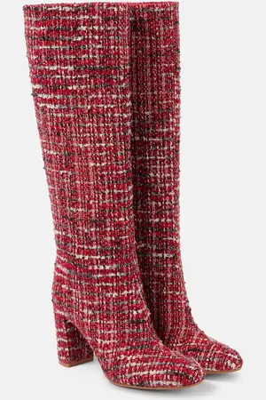 Gianvito Rossi Boucle knee-high boots