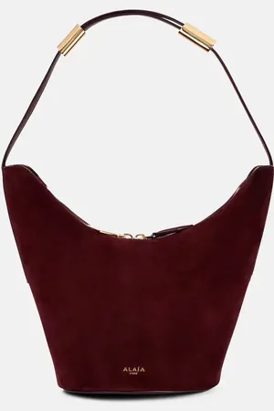 Alaïa Shape Small suede and leather bucket bag