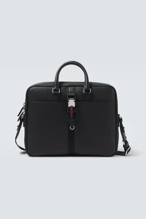 Gucci Web Medium leather briefcase