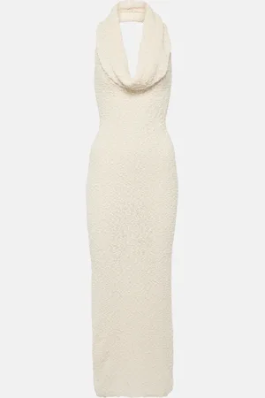 MAGDA BUTRYM Cotton-blend boucle midi dress