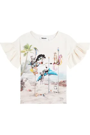 Molo Rayah printed cotton-blend top