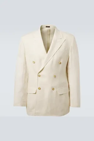 Rubinacci Double-breasted linen blazer