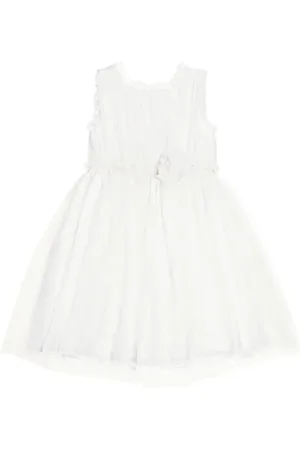 PATACHOU Floral-applique tulle dress