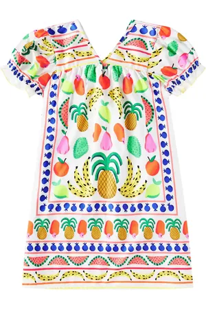 FÁBULA Lenco Frutaria printed cotton dress