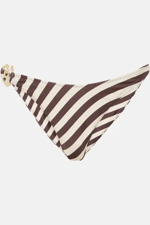 SAME Spiral striped bikini bottoms