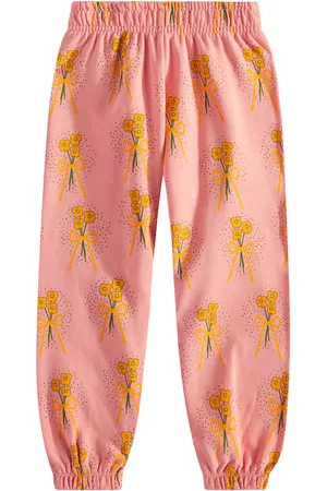 Mini Rodini Winter Flowers cotton sweatpants