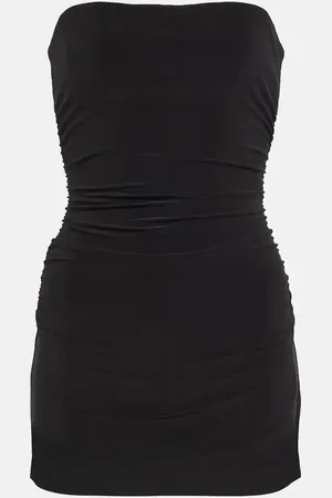 Norma Kamali Ruched bandeau jersey minidress