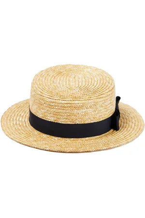 Il gufo Raffia-effect hat