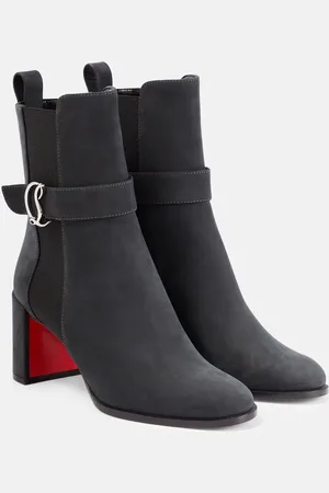 Christian Louboutin CL Chelsea Booty suede ankle boots