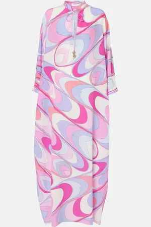 Puccini Printed silk crÃªpe de chine kaftan