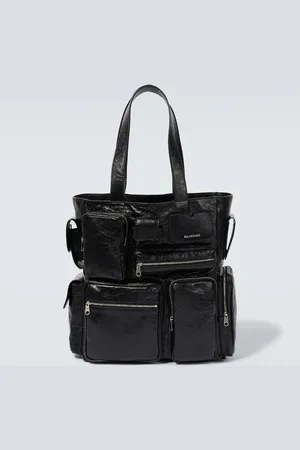 Balenciaga Superbusy distressed leather tote bag