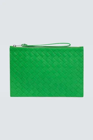 Bottega Veneta Intrecciato Large leather pouch