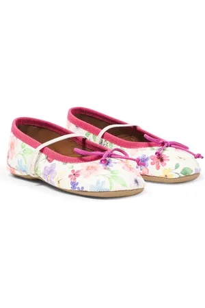 PèPè Eden floral leather ballet flats