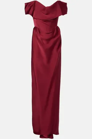 Vivienne Westwood Nova Cocotte crepe satin bustier gown