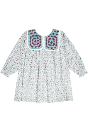 Louise Misha Warise floral cotton crochet dress