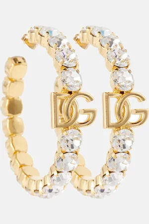 Dolce & Gabbana Embellished hoop earrings