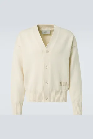 Ami Cotton and wool cardigan