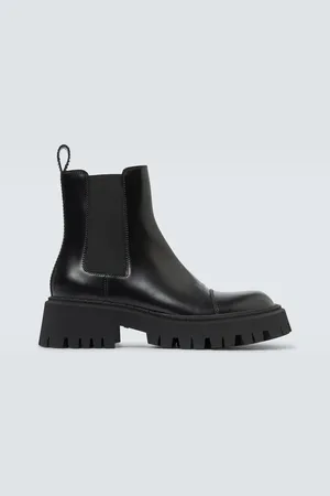 Balenciaga Tractor leather boots