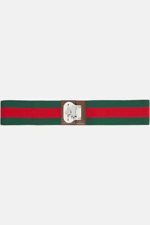 Gucci Web Stripe luggage strap