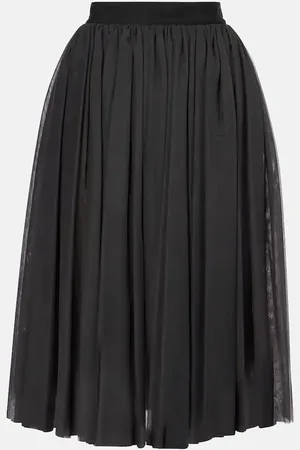 Dolce & Gabbana Gathered tulle midi skirt