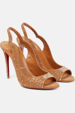 Christian Louboutin Nudes Degrachick suede sandals