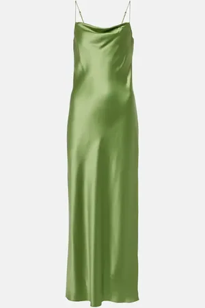 Dorothee Schumacher Shiny Statement silk charmeuse maxi dress