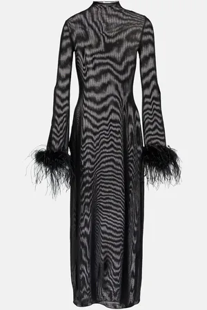 Oseree Lumiere Plumage midi dress