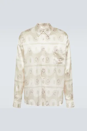 COMMAS Printed silk and cotton shirt