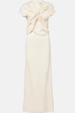 TOVE Tova gathered crepe maxi dress