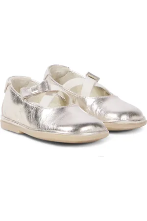 PèPè Baby metallic leather ballet flats